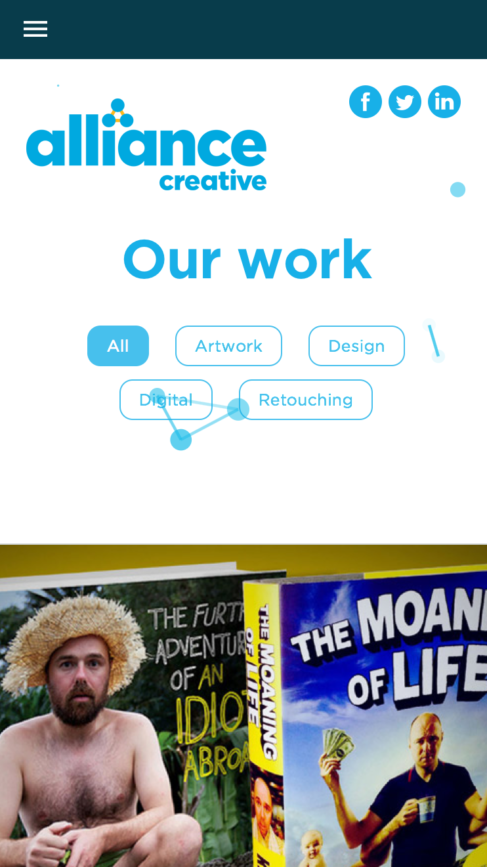 New agency website grab